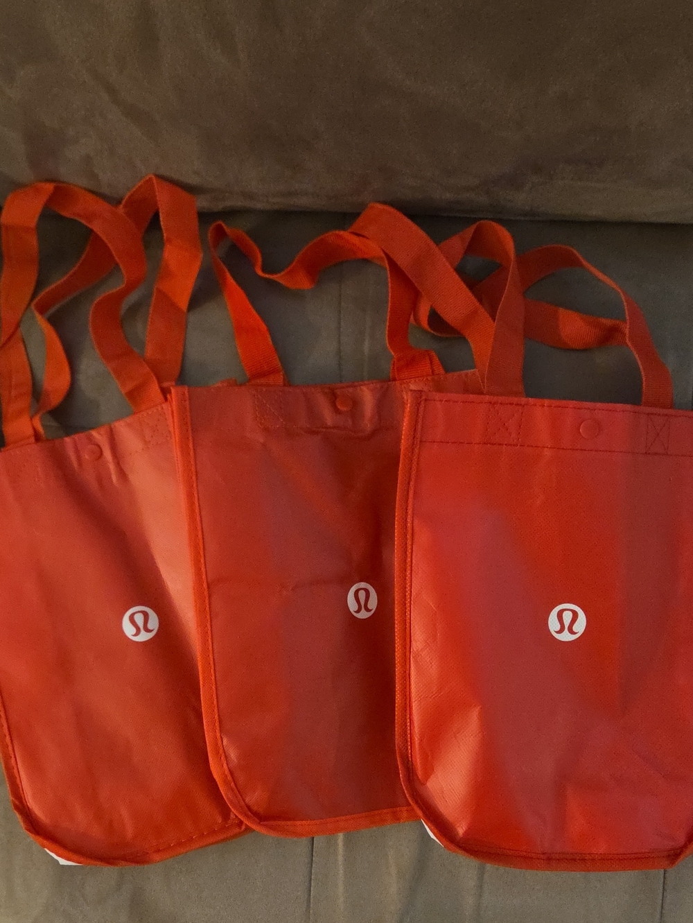 lululemon athletica Red Reusable Logo Tote Pack